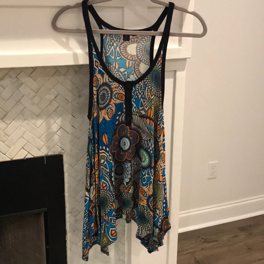 Groovy printed flowy top - Picture 3 of 4